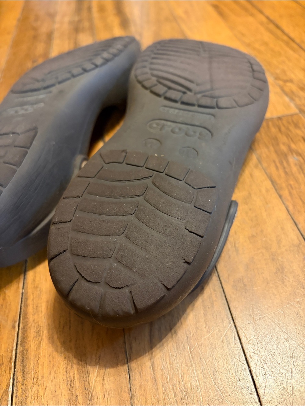 CROCS Women's Brown Slip-On Two-Strap Sandals - Picture 10 of 12